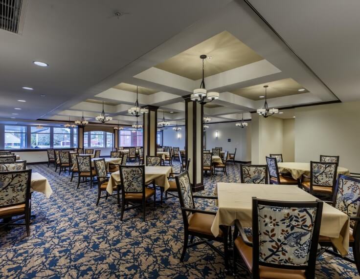 Elegant dining room with ample seating