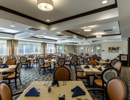 Modern community dining room